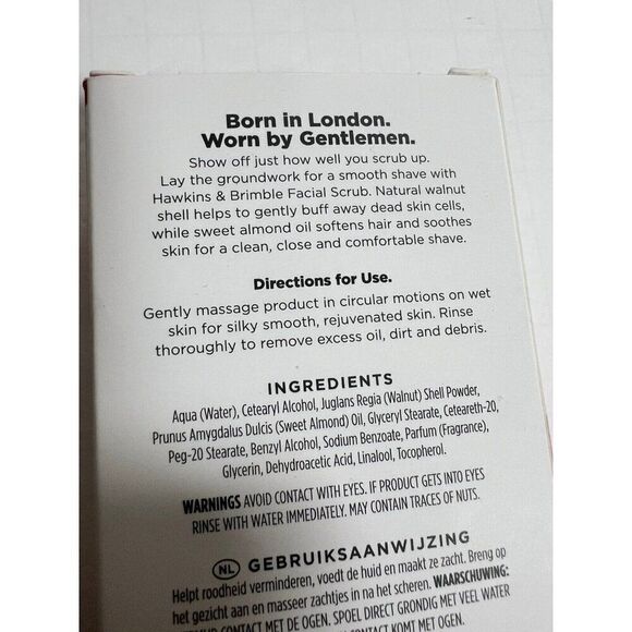 Hawkins & Brimble Elemi Ginseng face wash Scrub NEW In Box - Picture 2 of 5